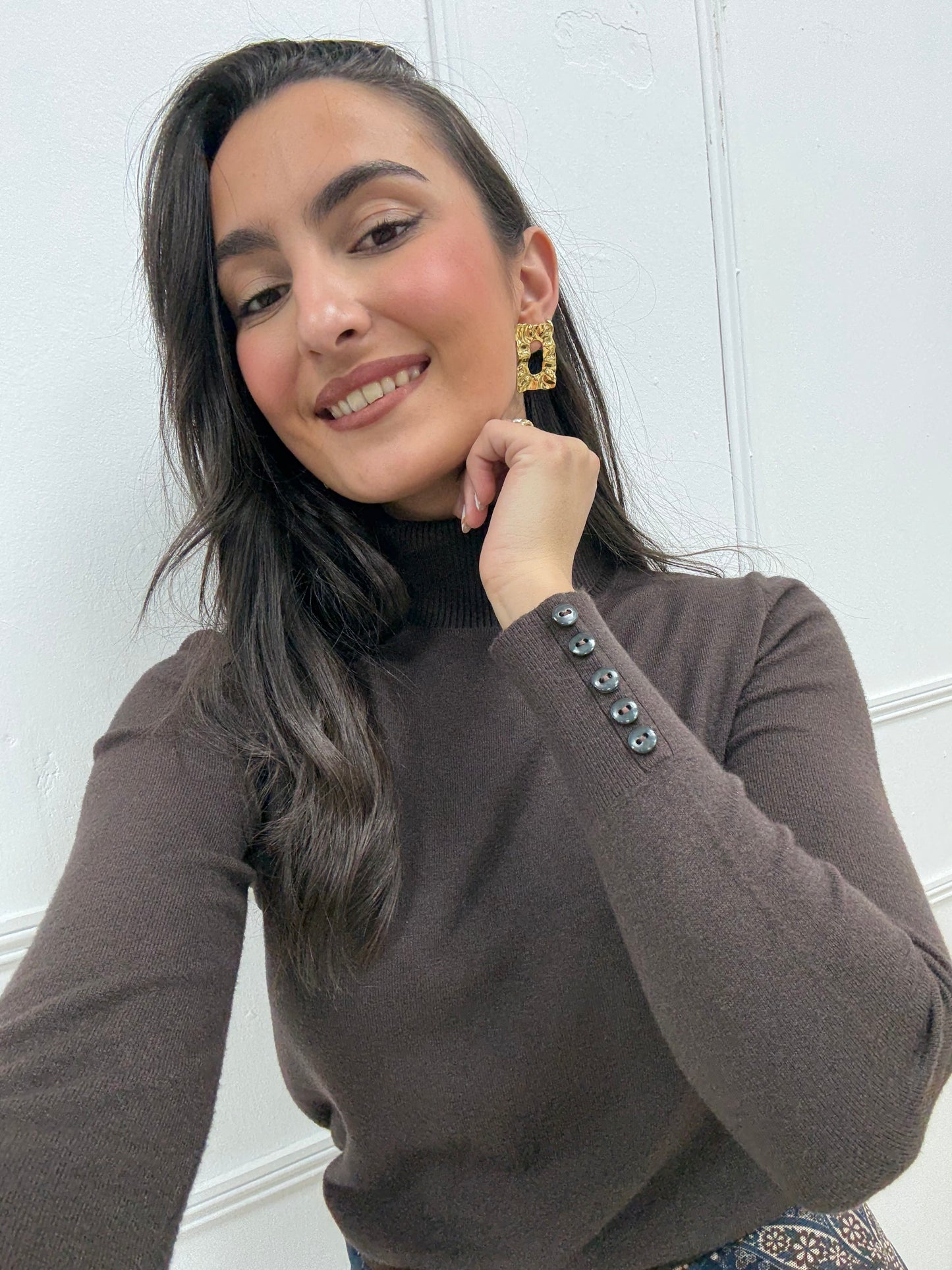 JERSEY CUELLO VUELTO CHOCOLATE