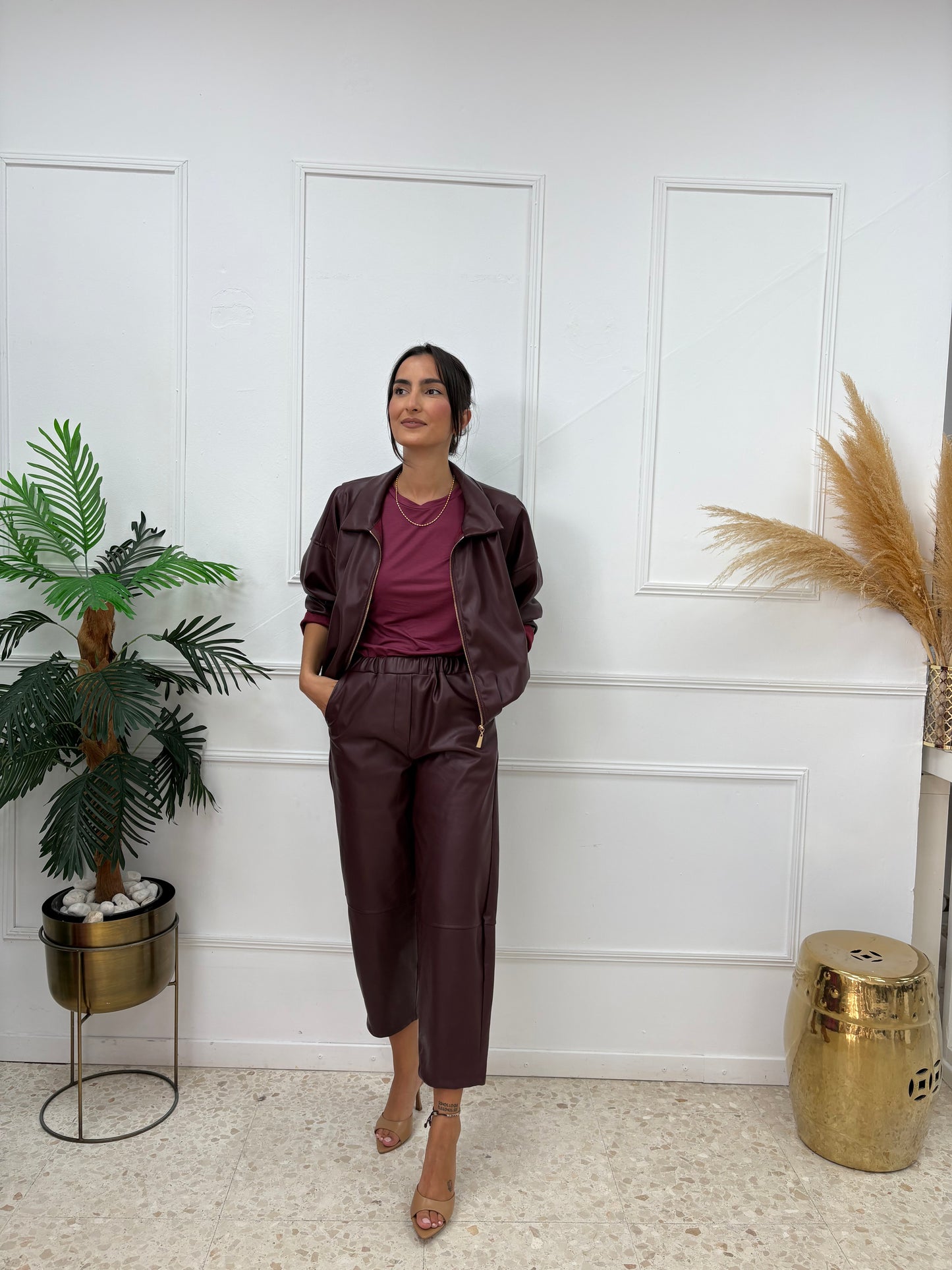 PANTALÓN CARGO POLIPIEL