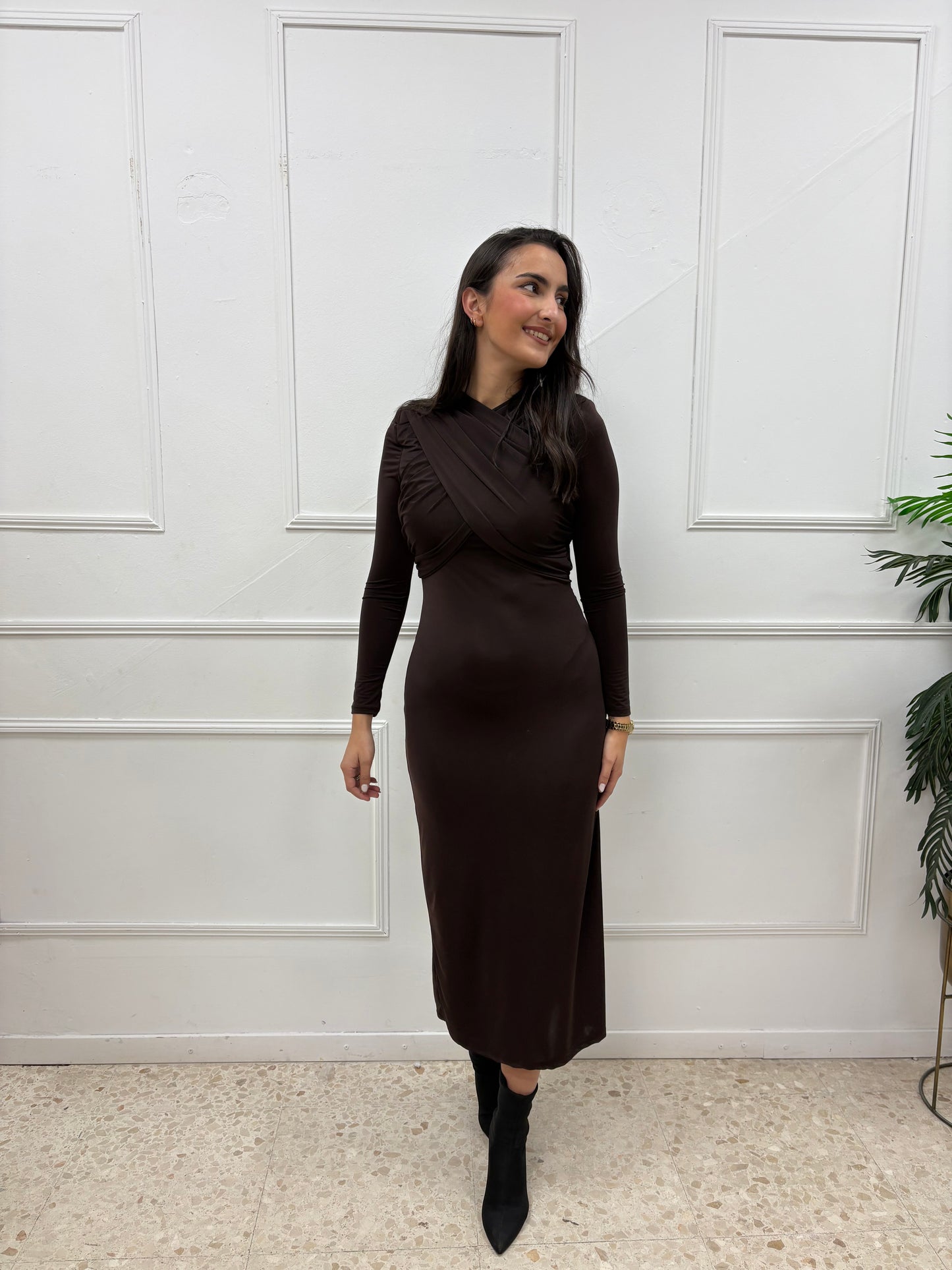 VESTIDO MAR CHOCOLATE