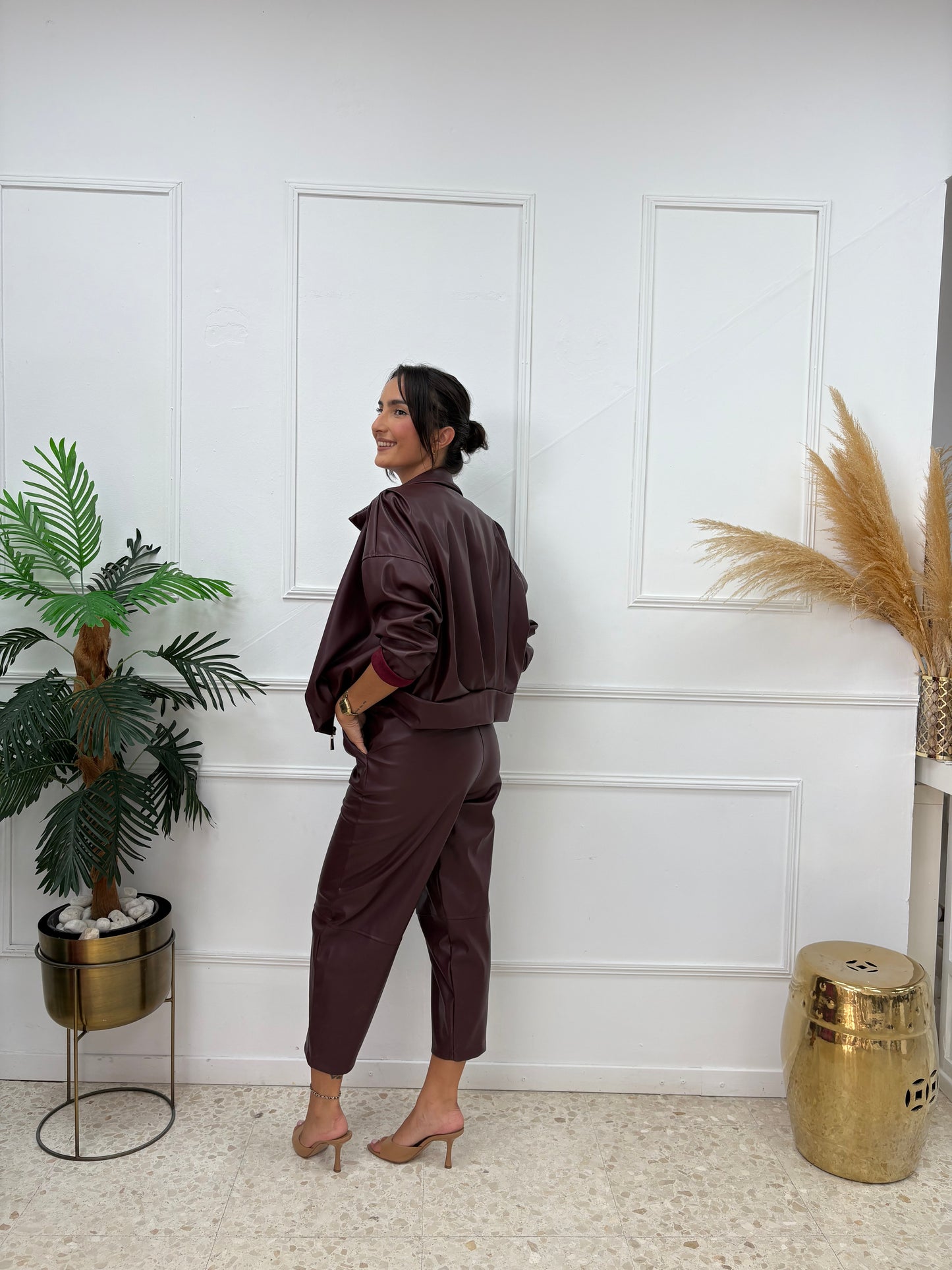 PANTALÓN CARGO POLIPIEL