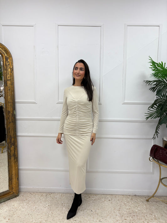 VESTIDO LOZANÍA BEIGE