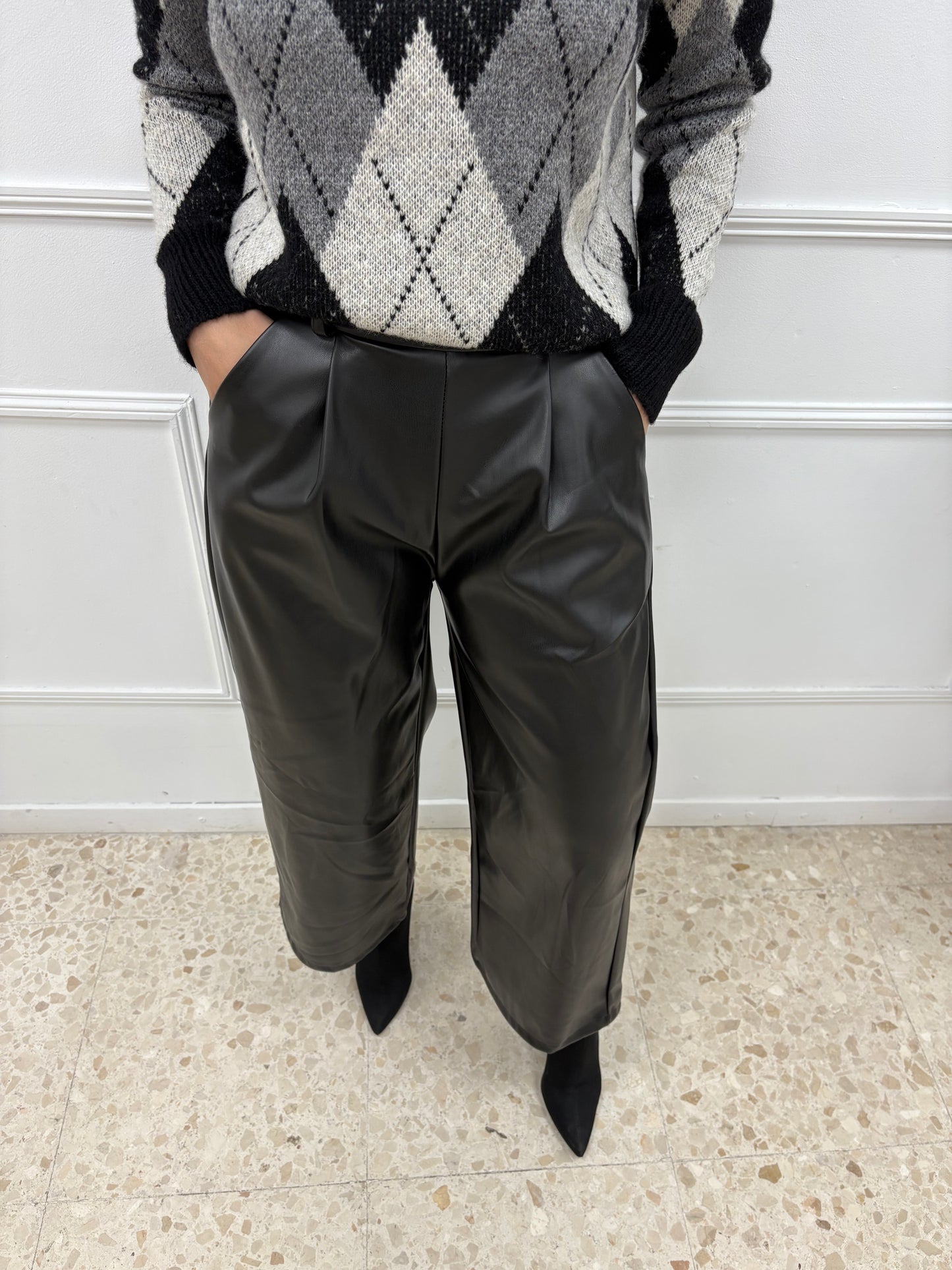 PANTALÓN PALAZZO POLIPIEL