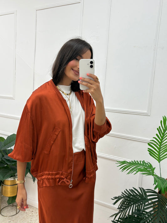 BOMBER SATINADA