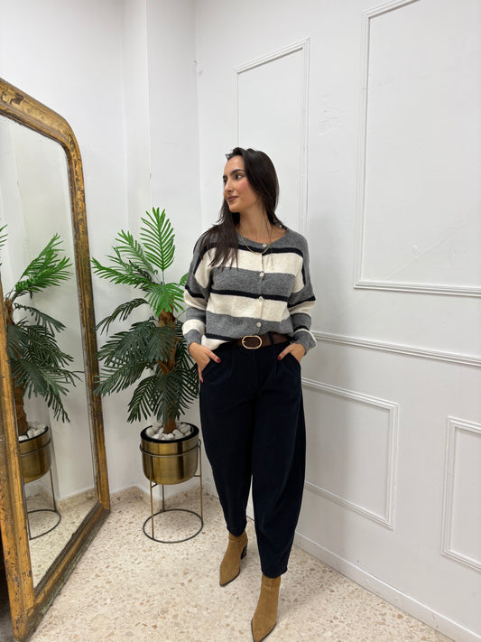 PANTALÓN MOM FIT PANA