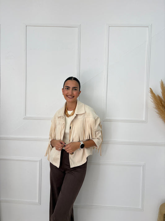 CHAQUETA ANTE FLECOS