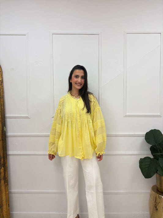 CAMISA MAXI AMARILLA