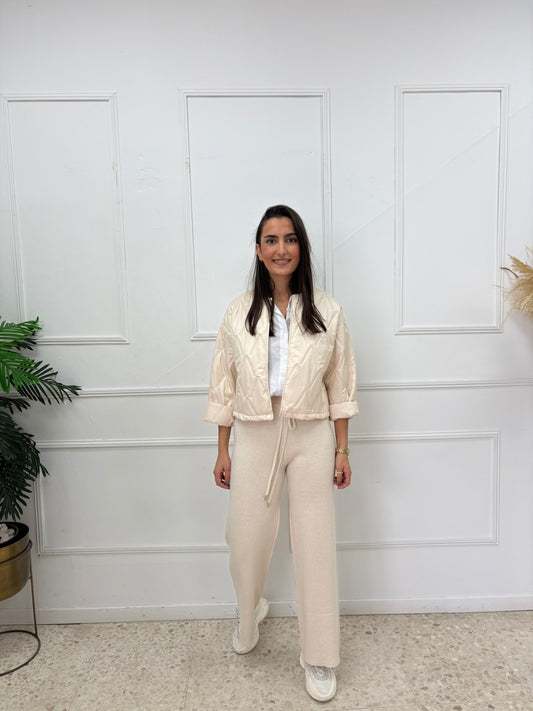 PANTALÓN PUNTO BEIGE