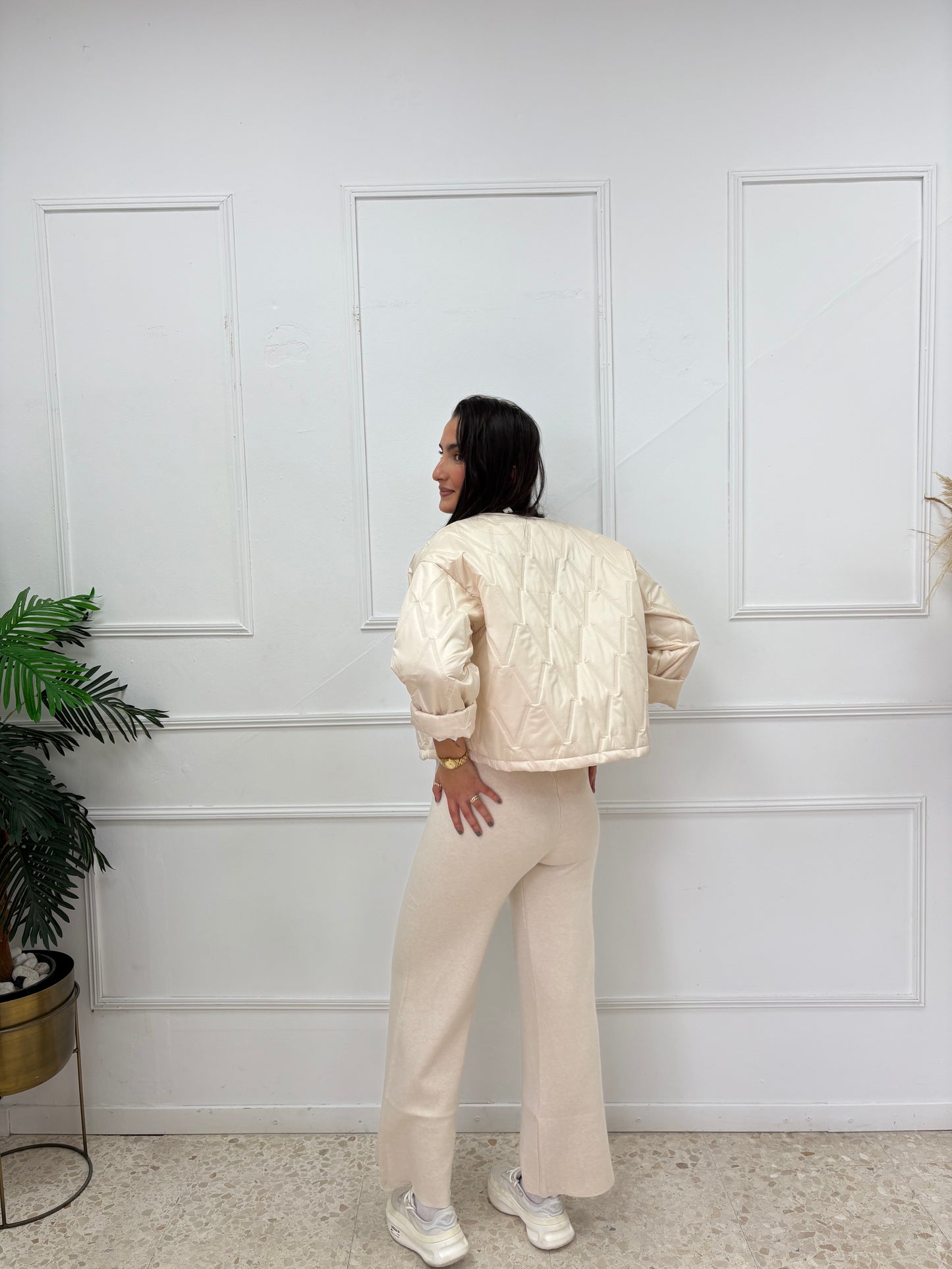 PANTALÓN PUNTO BEIGE