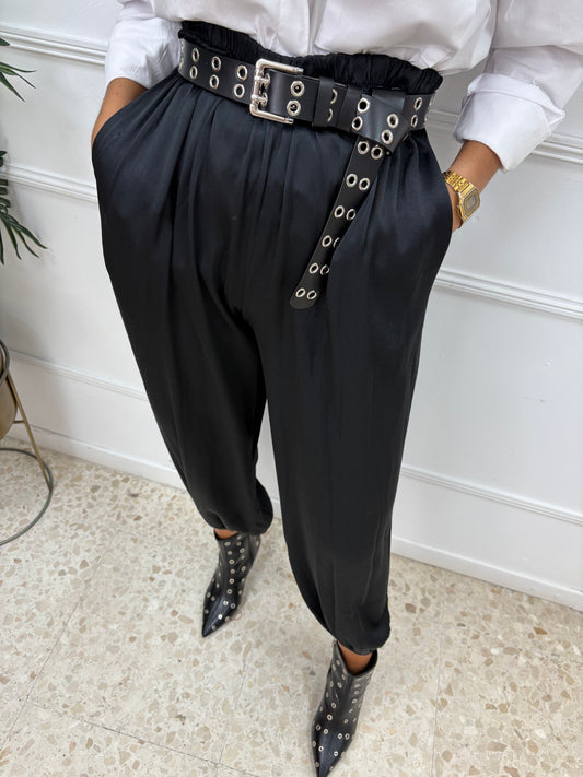 PANTALÓN BOMBACHO NEGRO