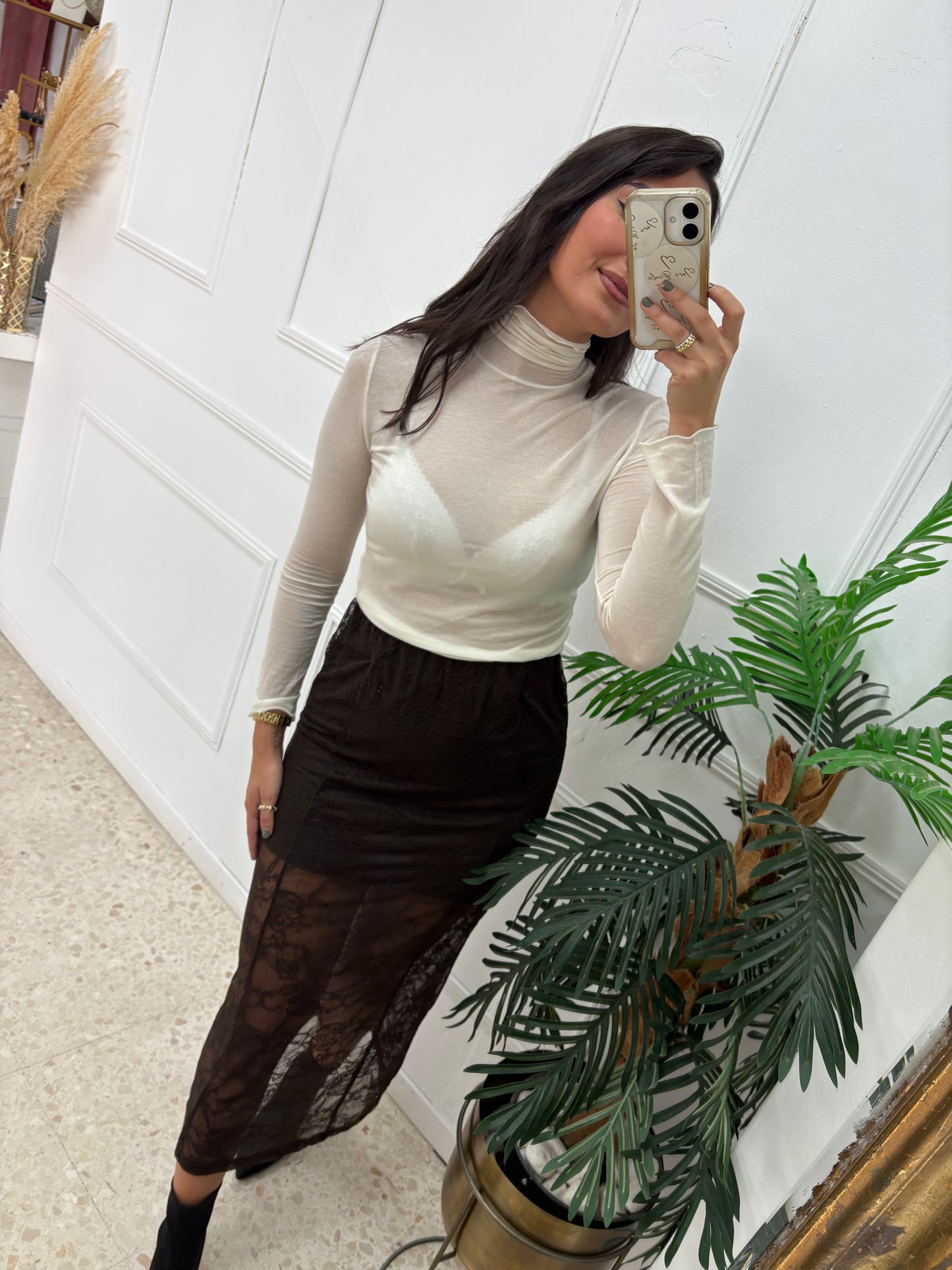 CAMISETA CACHIMIER SEMITRANSPARENTE