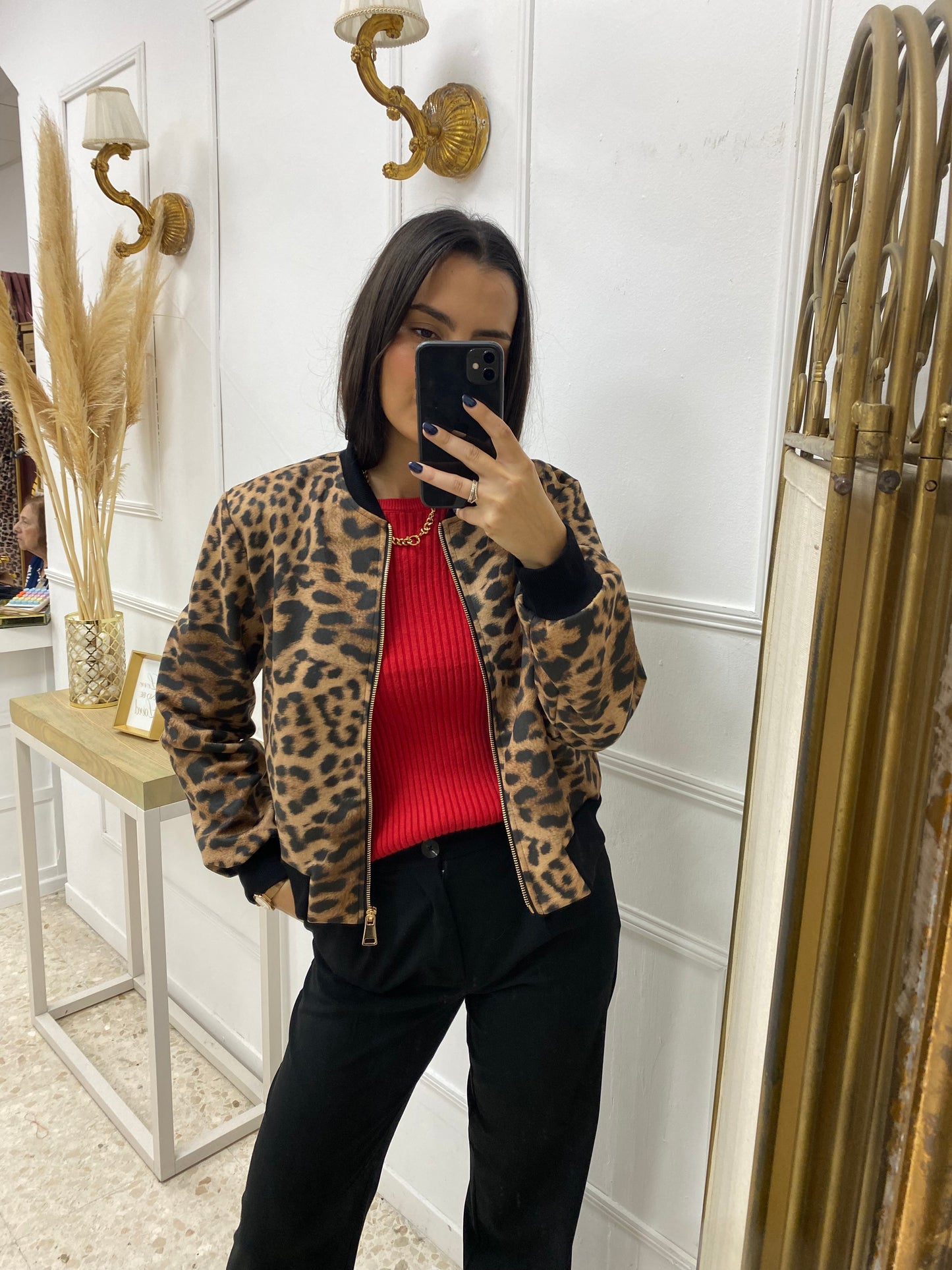 BOMBER ANIMAL PRINT