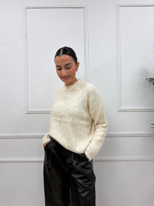 JERSEY BRILLO TOSTADO