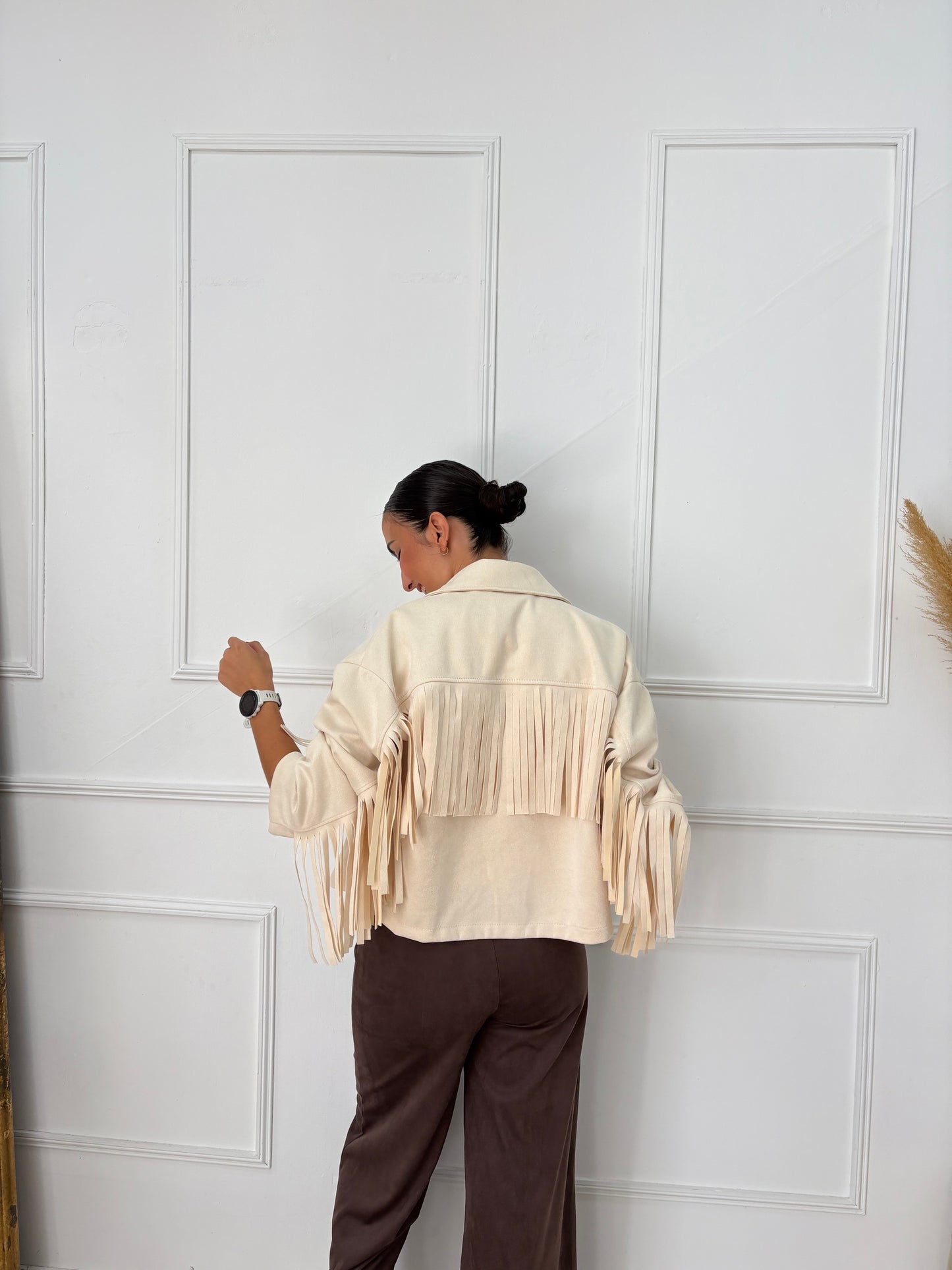 CHAQUETA ANTE FLECOS