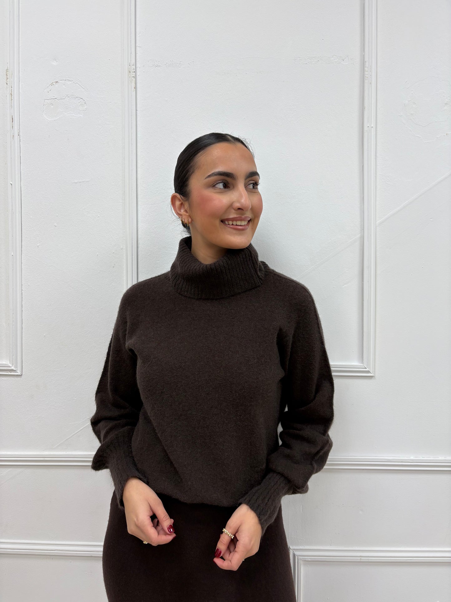 JERSEY CUELLO MAXI CHOCO