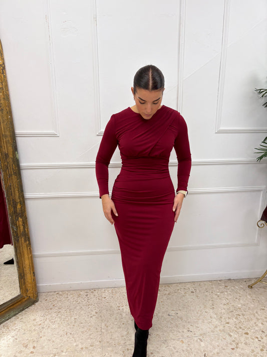 VESTIDO LOZANÍA BURDEOS