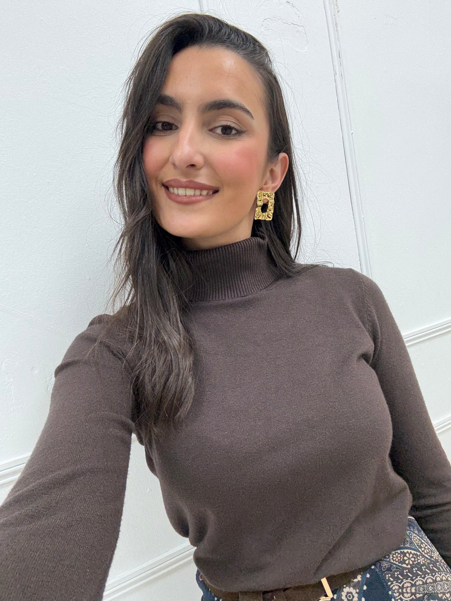 JERSEY CUELLO VUELTO CHOCOLATE